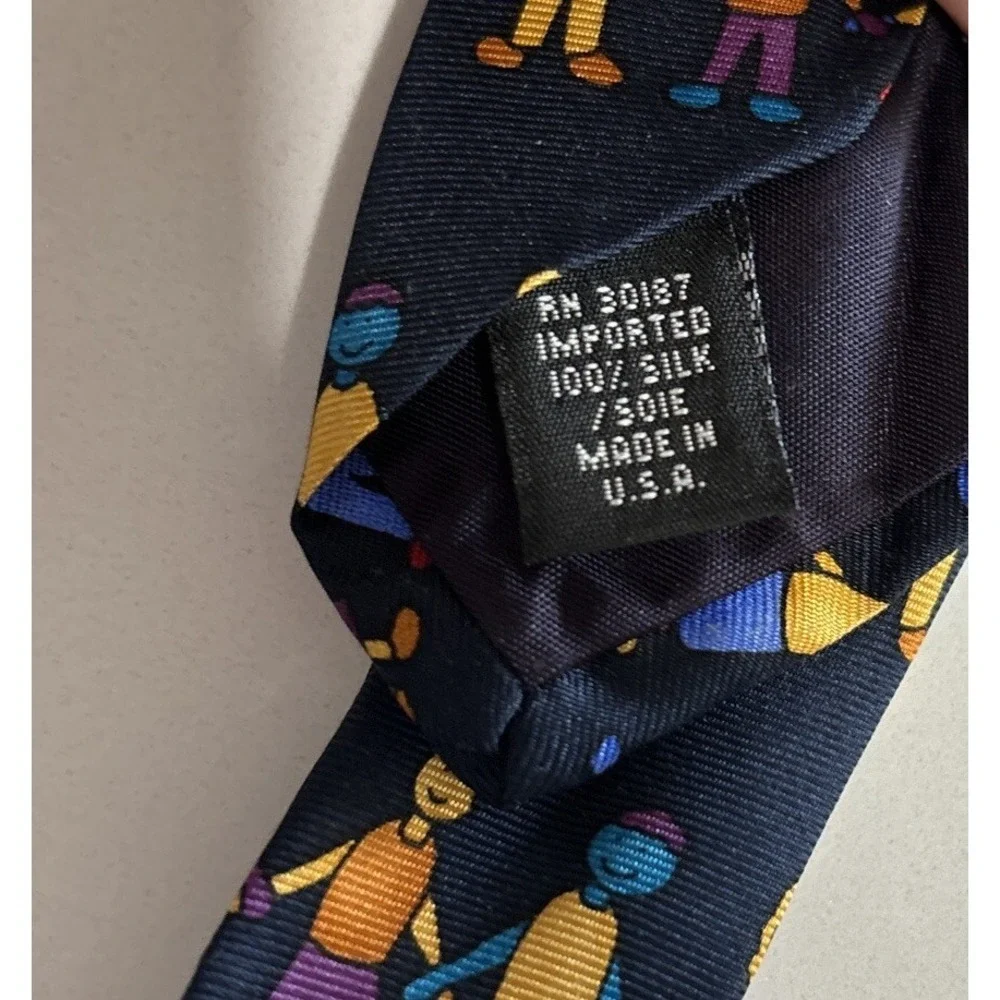 American Academy of Pediatrics 1997 Men's Tie Silk Satin Happy Children 53